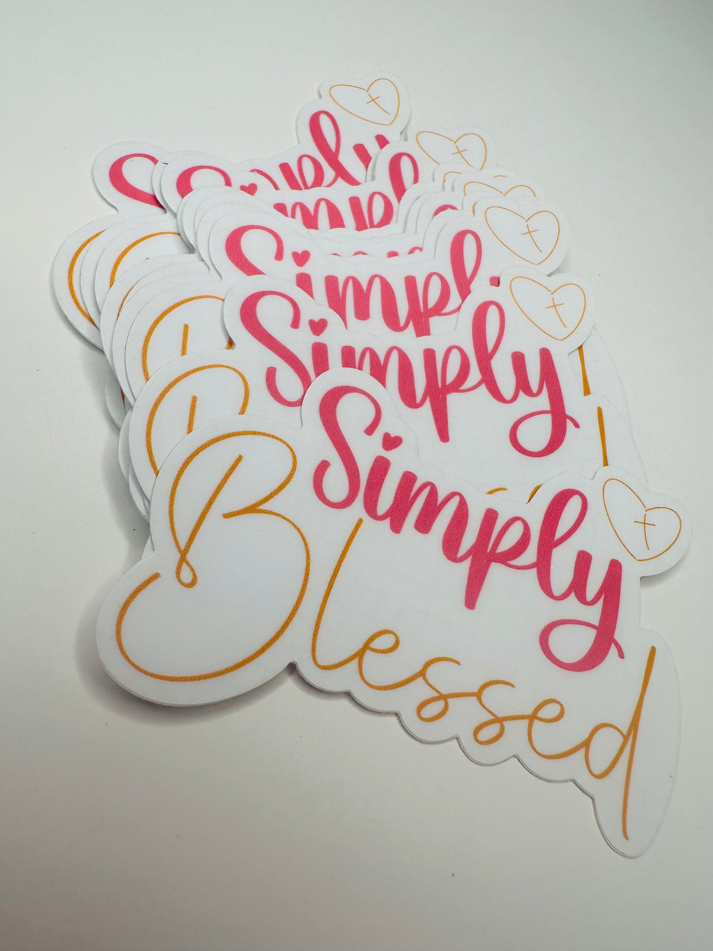 Sticker: “Simply Blessed”