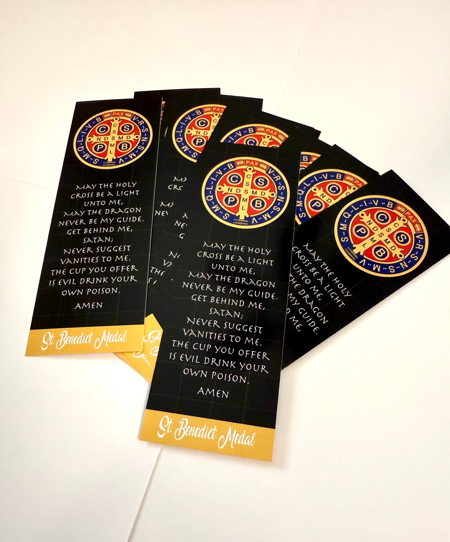 Bookmark Saint Benedict Medal Prayer