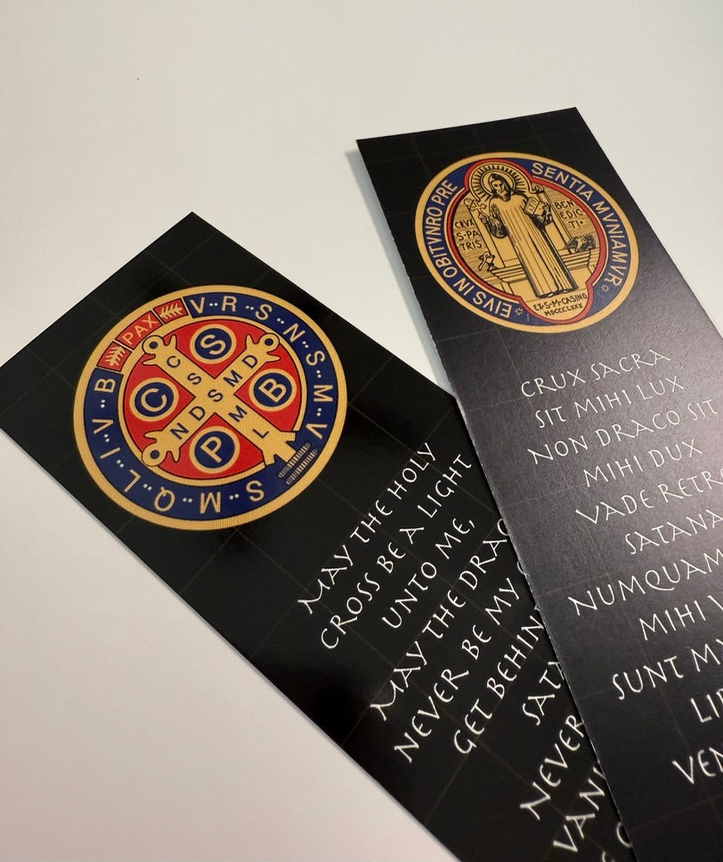 Bookmark Saint Benedict Medal Prayer