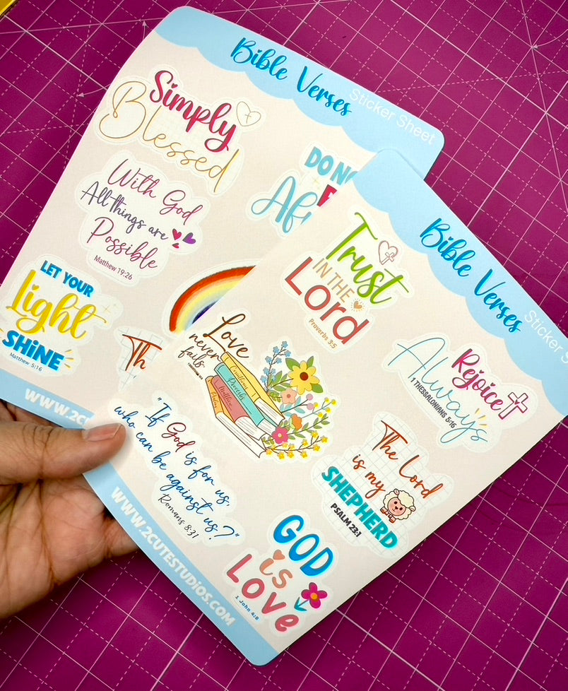 Bible verses 2 Sticker sheet planner