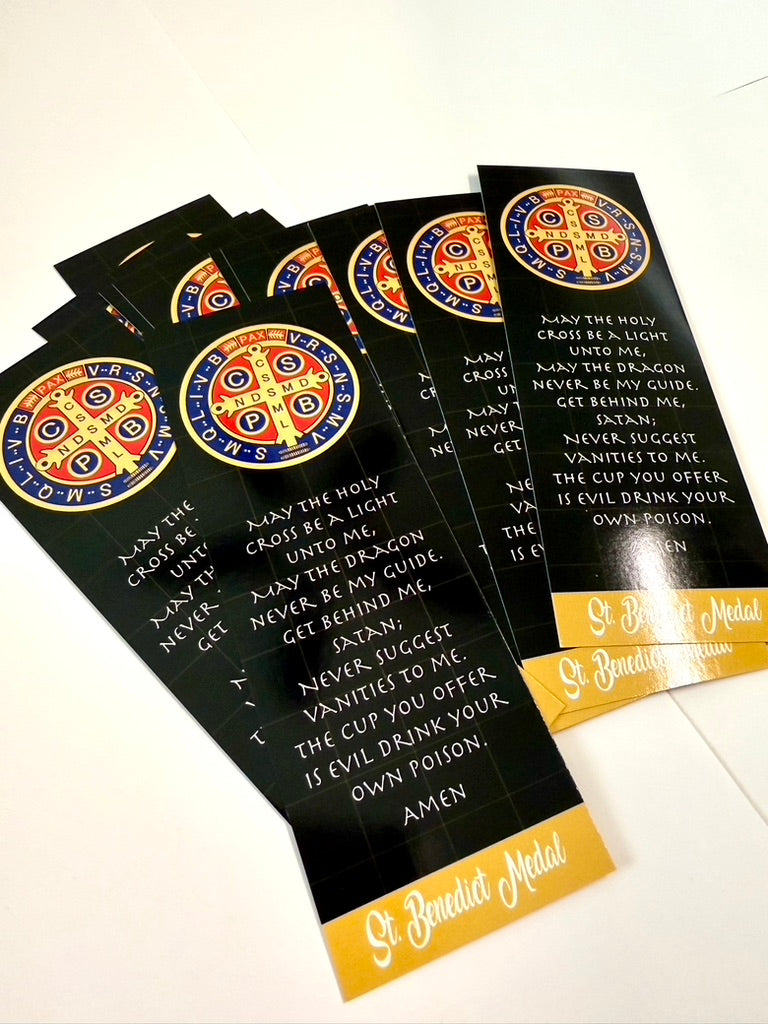 Bookmark Saint Benedict Medal Prayer