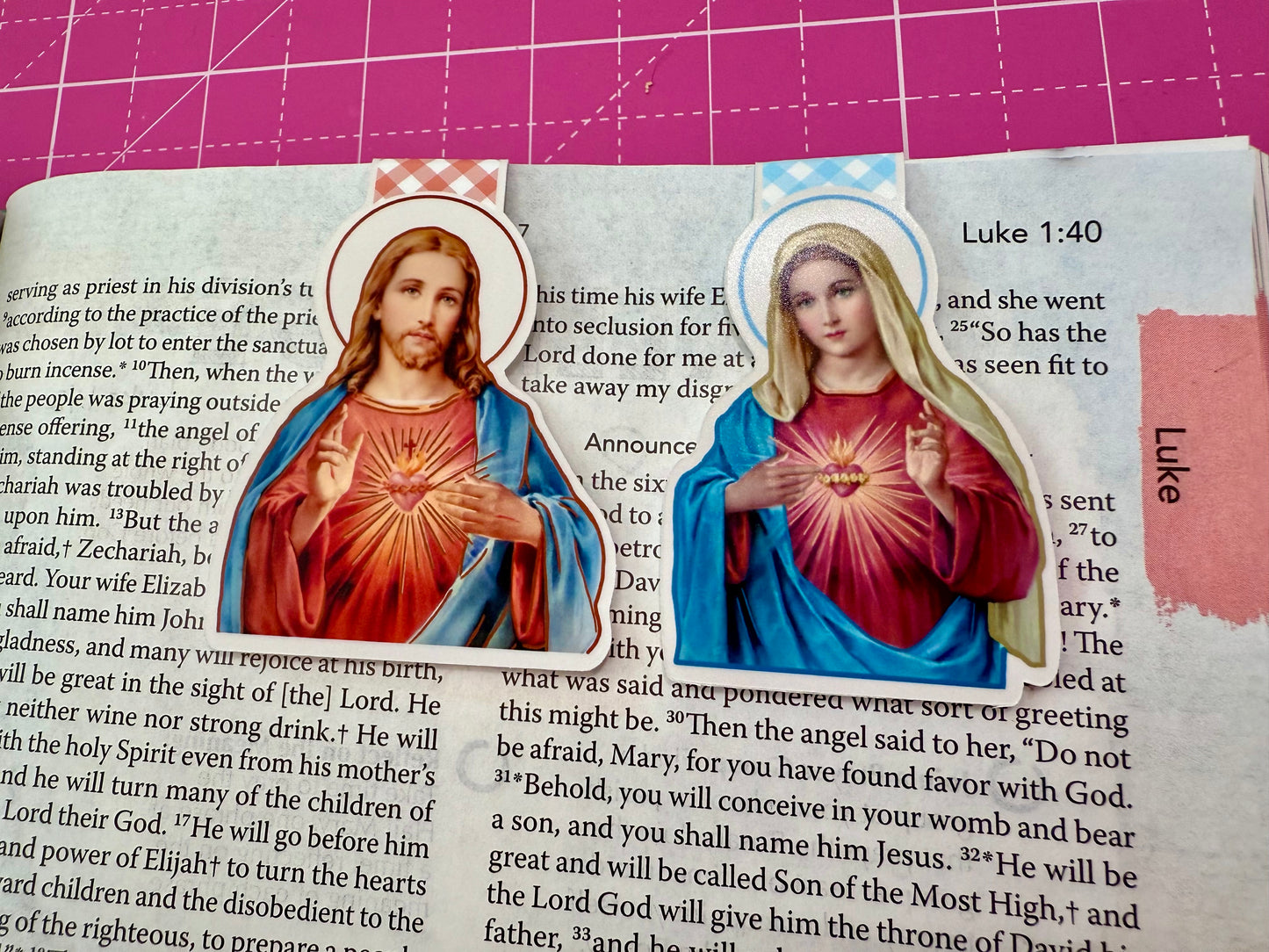 Sacred Heart of Jesus Magnetic Bookmark catholic bookmark inspirational