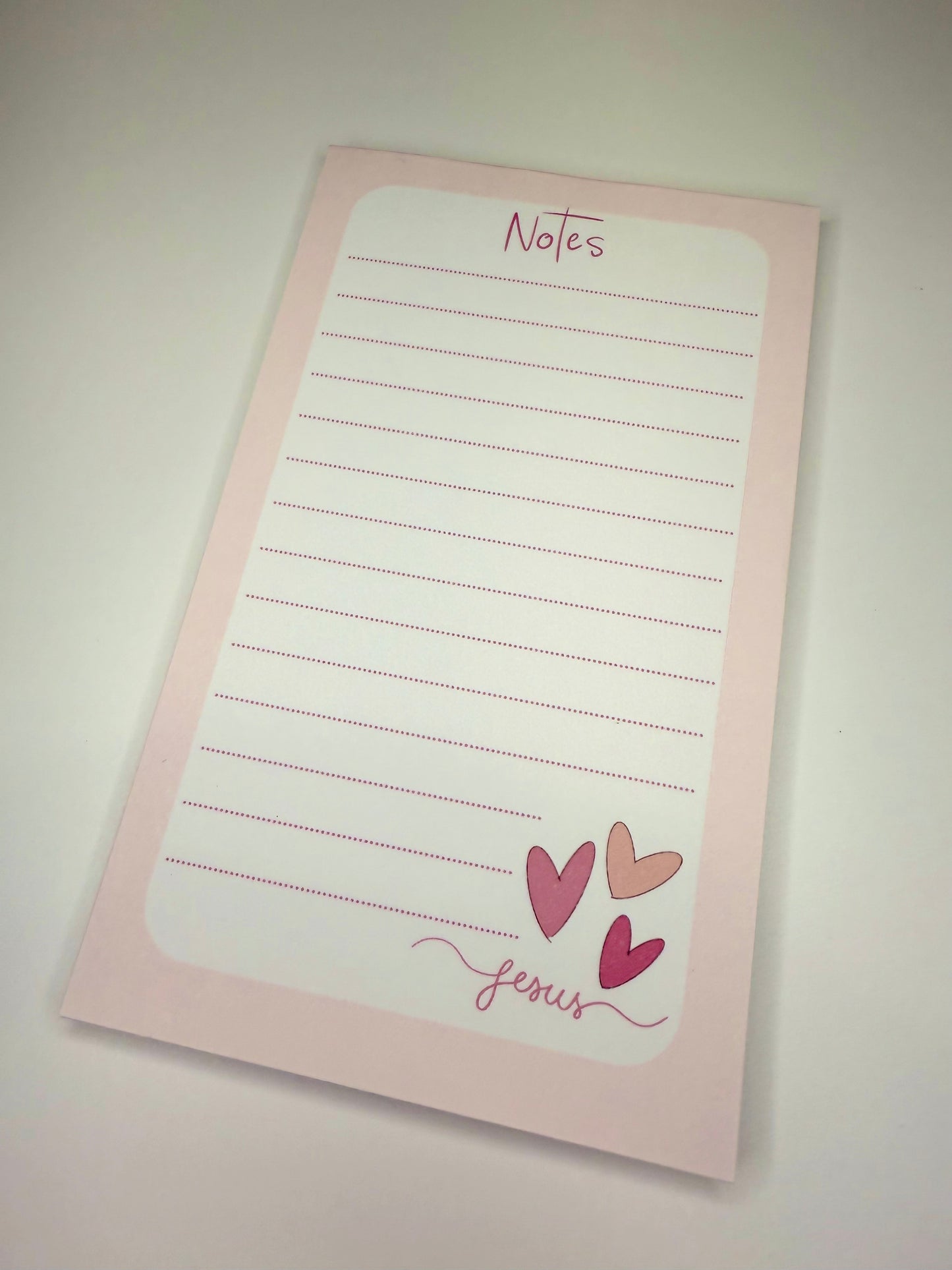 Handmade Notepad Jesus Valentines Day Memo Pad Gifts