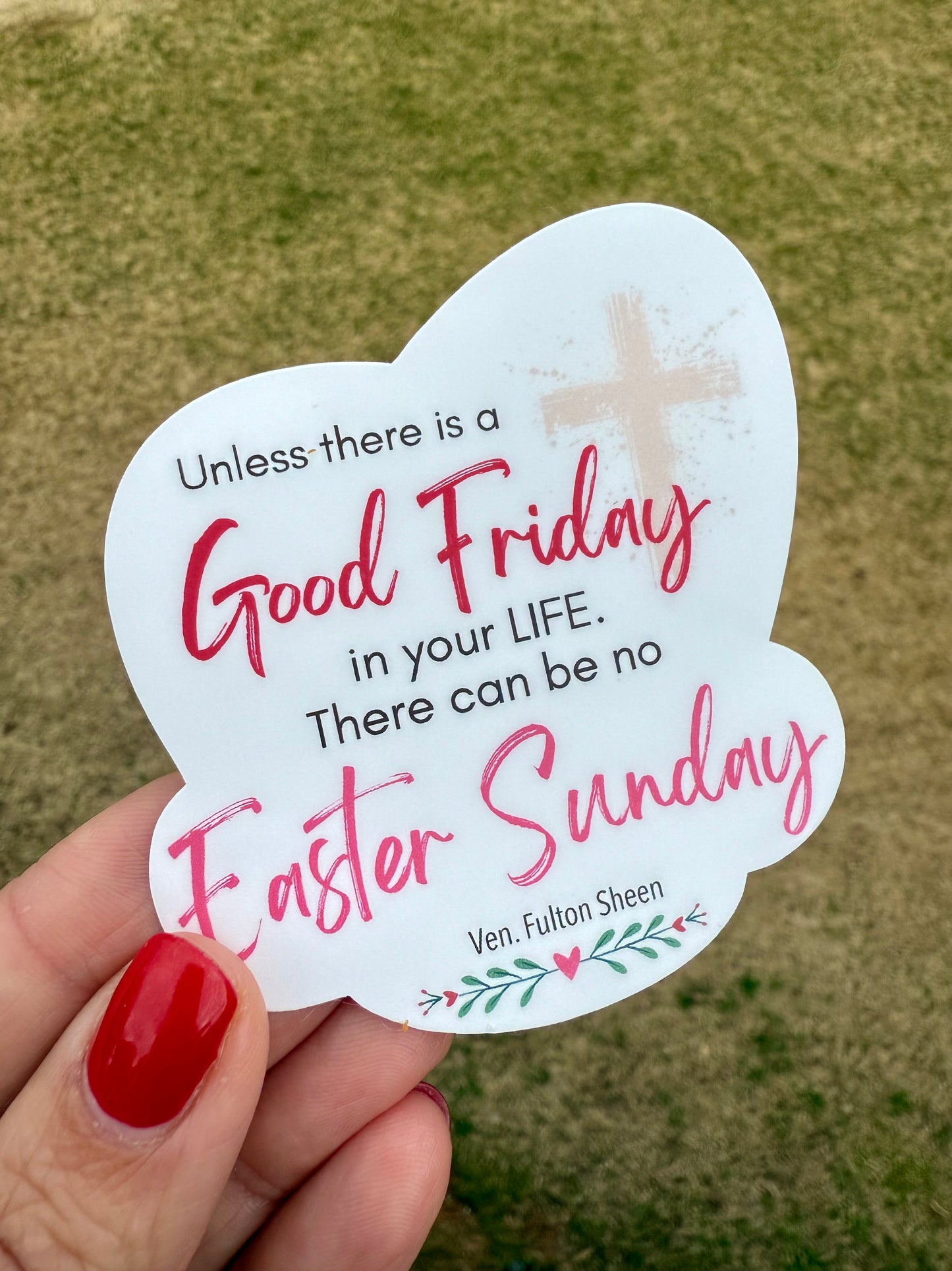 Easter quote Vinyl Sticker