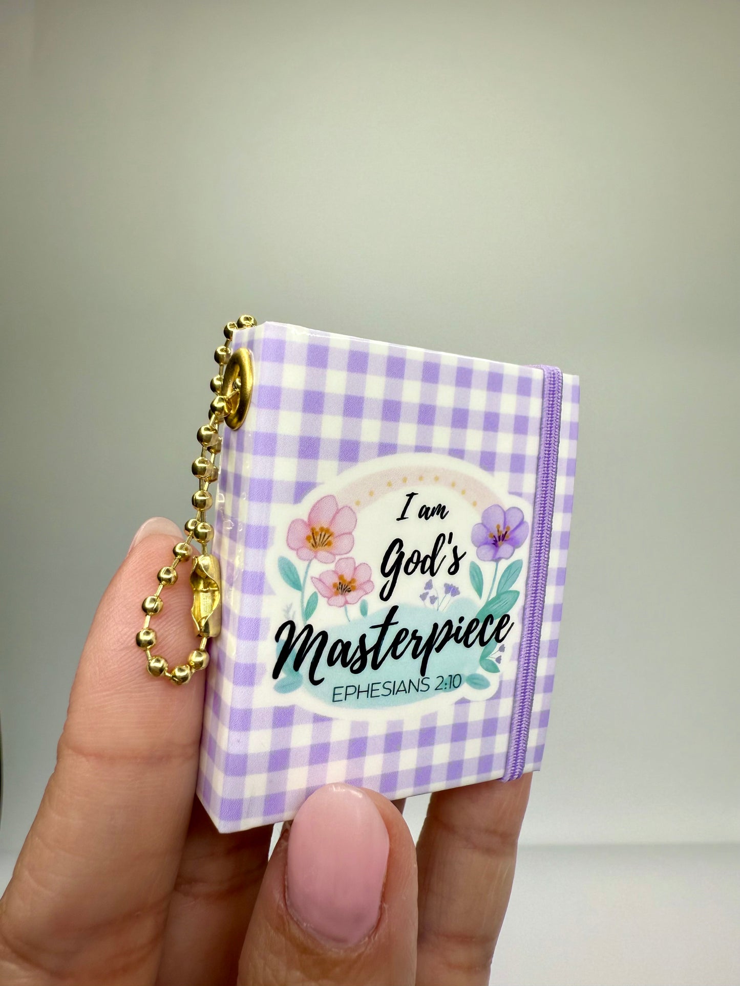 Stick Notes Keychain I am God's masterpiece
