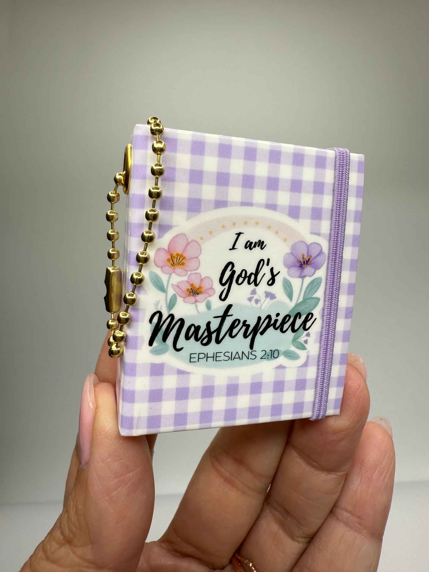 Stick Notes Keychain I am God's masterpiece