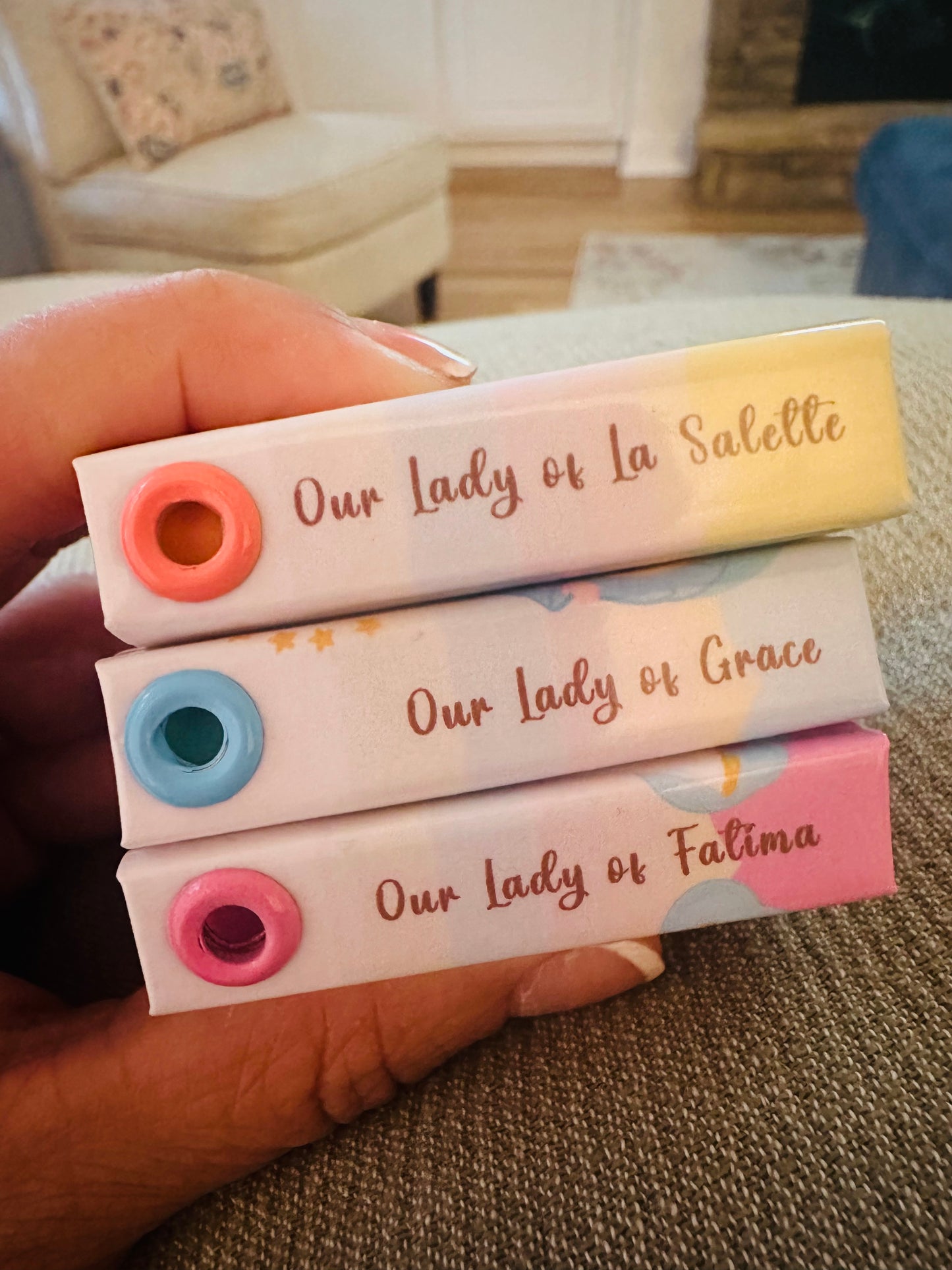 Stick Notes Keychain Our Lady Post it cute inspirational note Catholic Stick Note Christian our lady of Fatima grace la Salete Aparecida