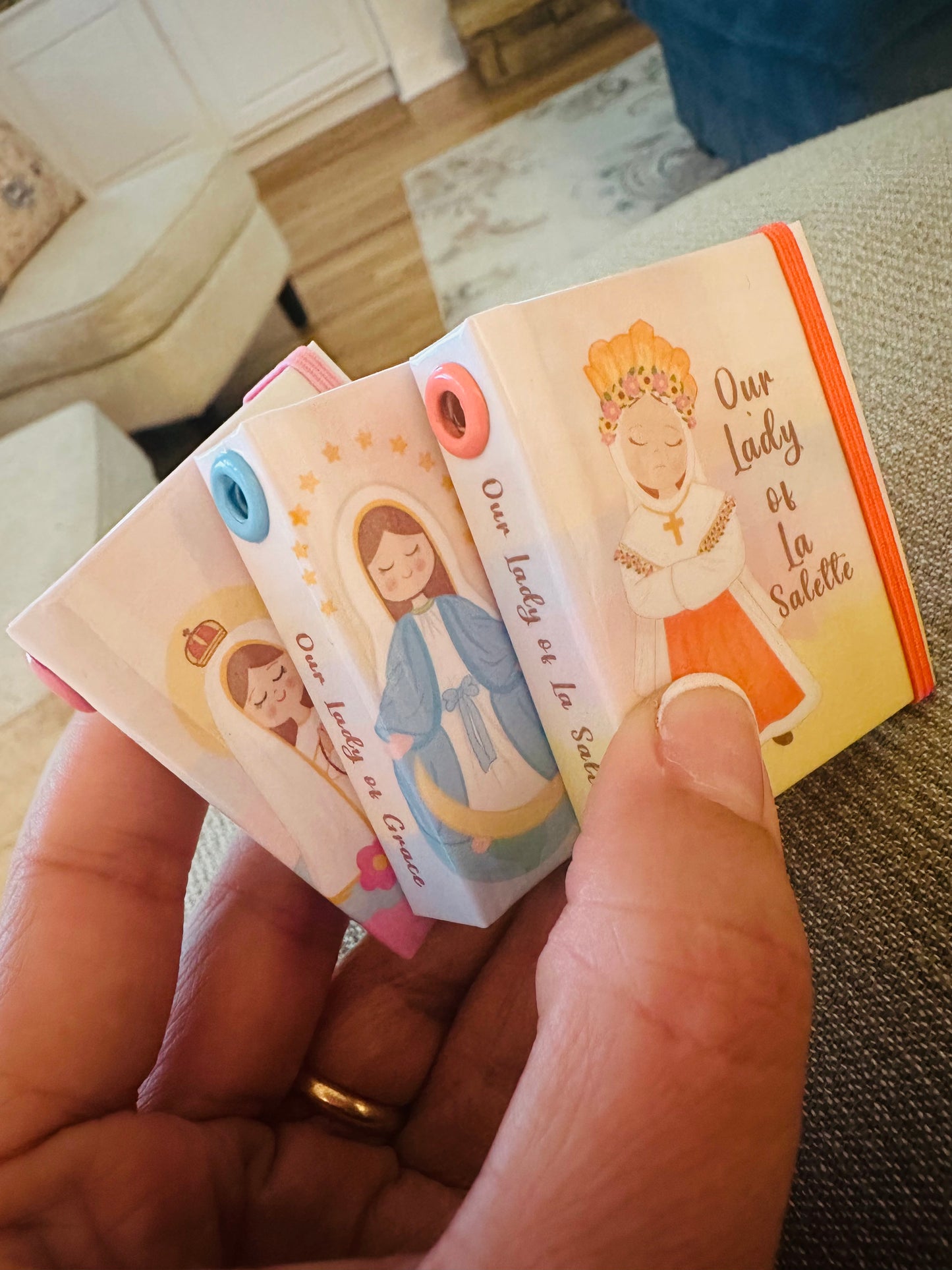 Stick Notes Keychain Our Lady Post it cute inspirational note Catholic Stick Note Christian our lady of Fatima grace la Salete Aparecida