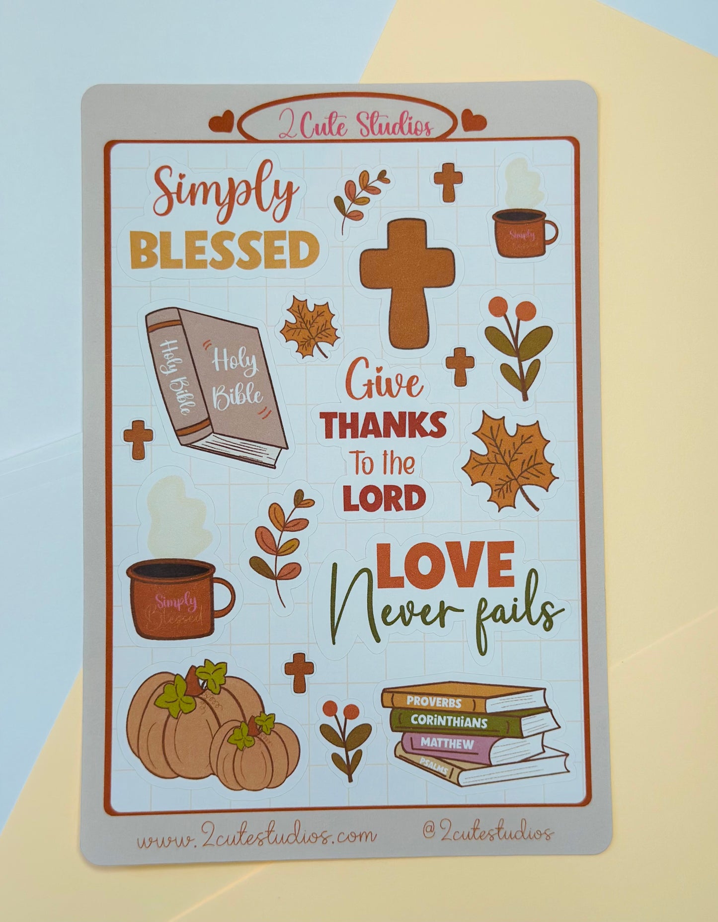 Cozy Sticker sheet planner