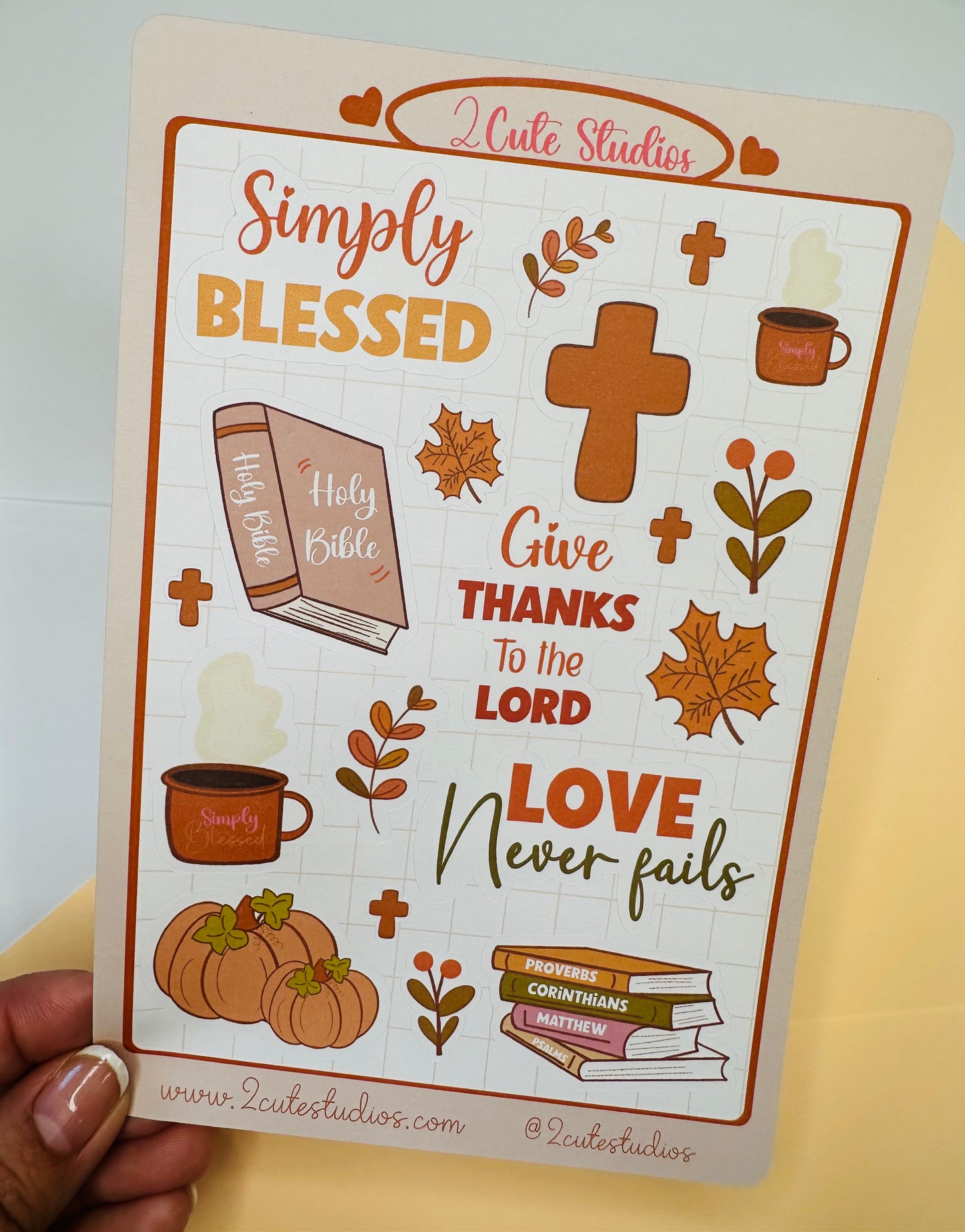 Cozy Sticker sheet planner