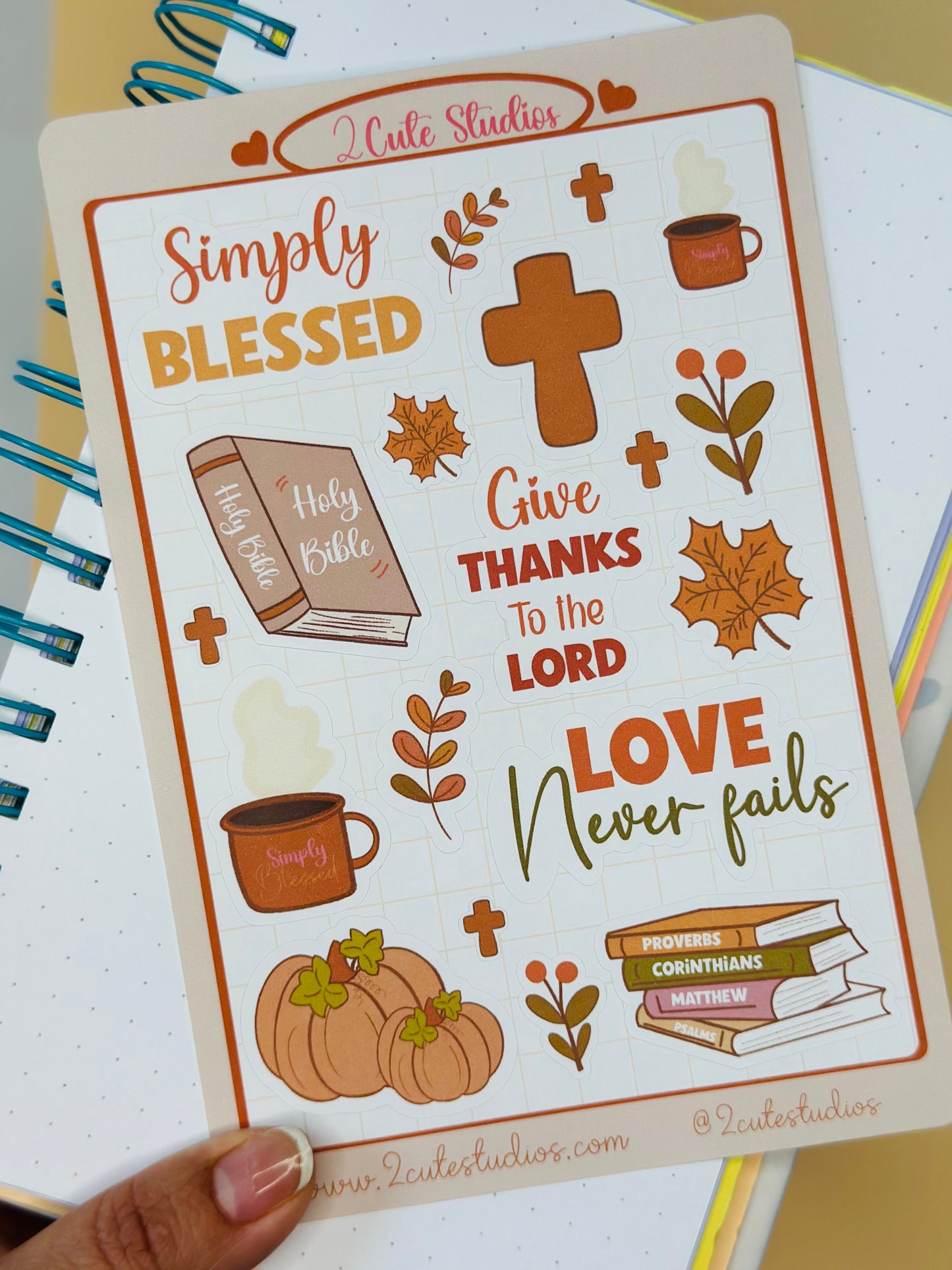 Cozy Sticker sheet planner