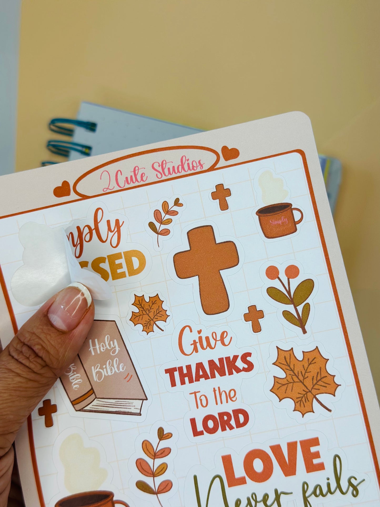 Cozy Sticker sheet planner