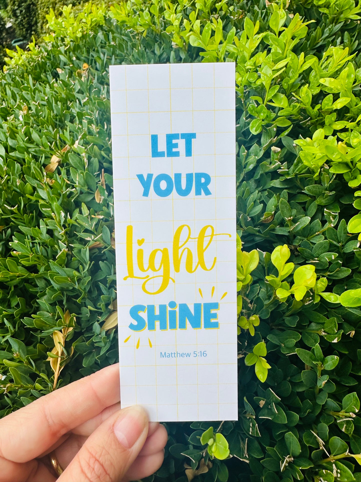 Bookmark Let your Light Shine