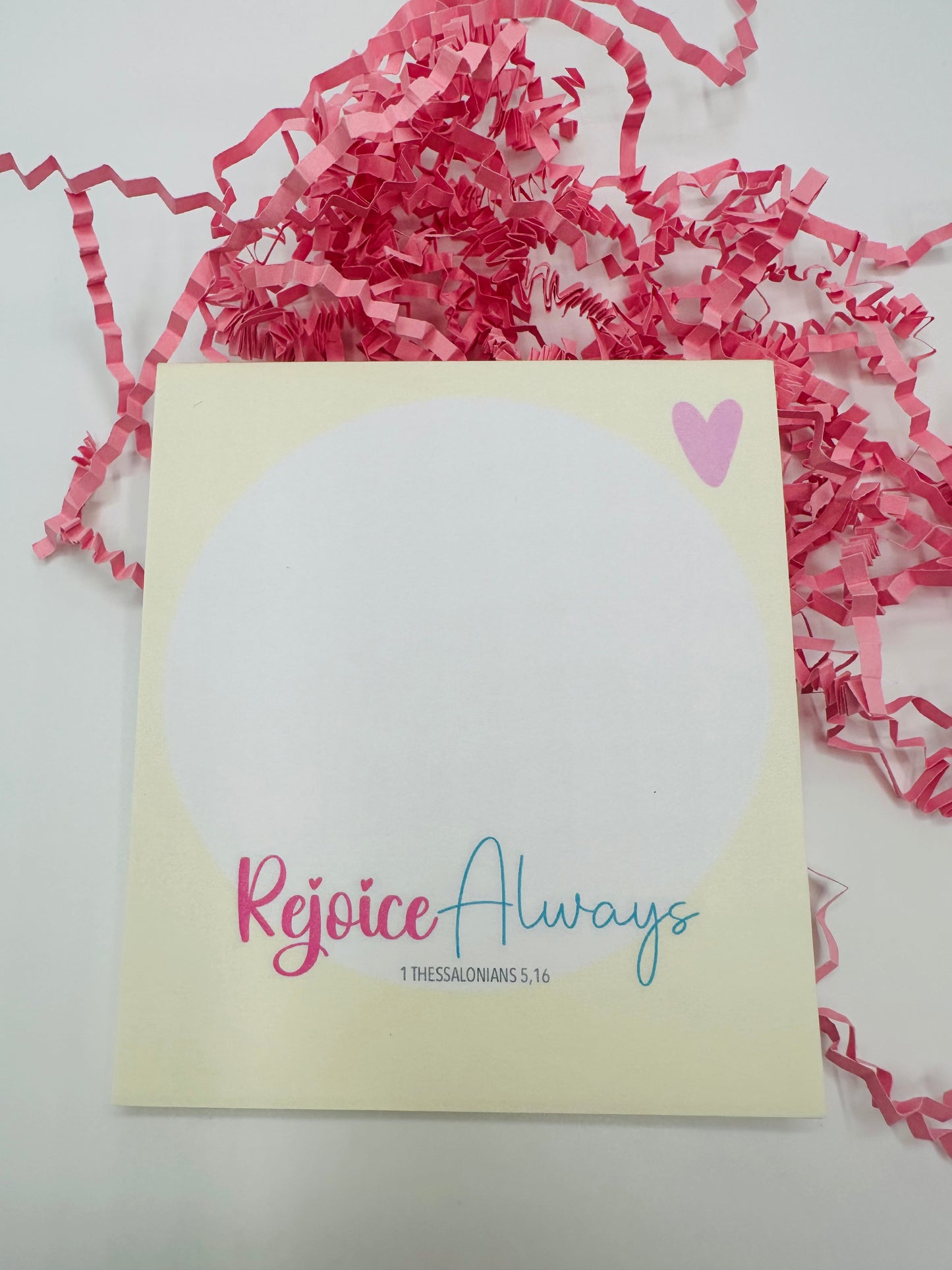 Notepad "Rejoice Always"