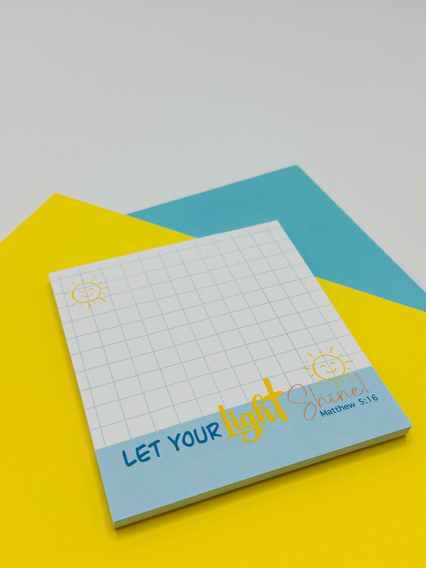 Notepad Let your light shine Bible Verse