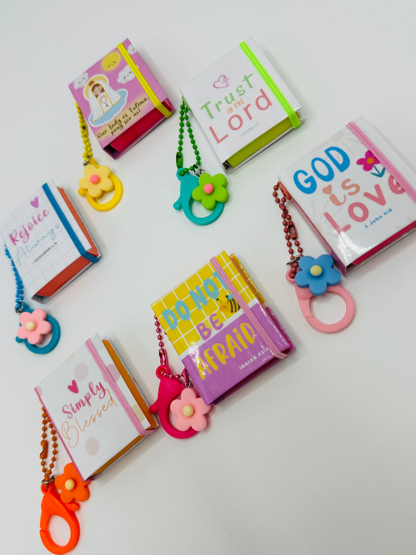 Stick Notes Keychain God is love Post it cute inspirational sticky note Catholic Stick Notes Christian pink
