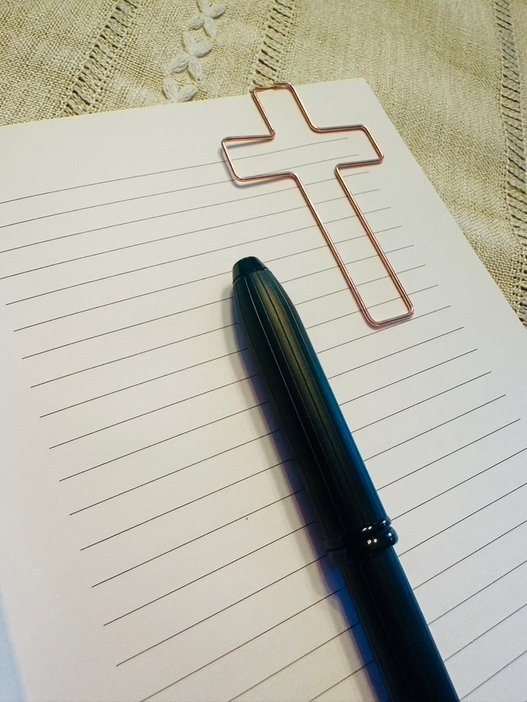 Cross Paperclip Bookmark Large Jumbo size