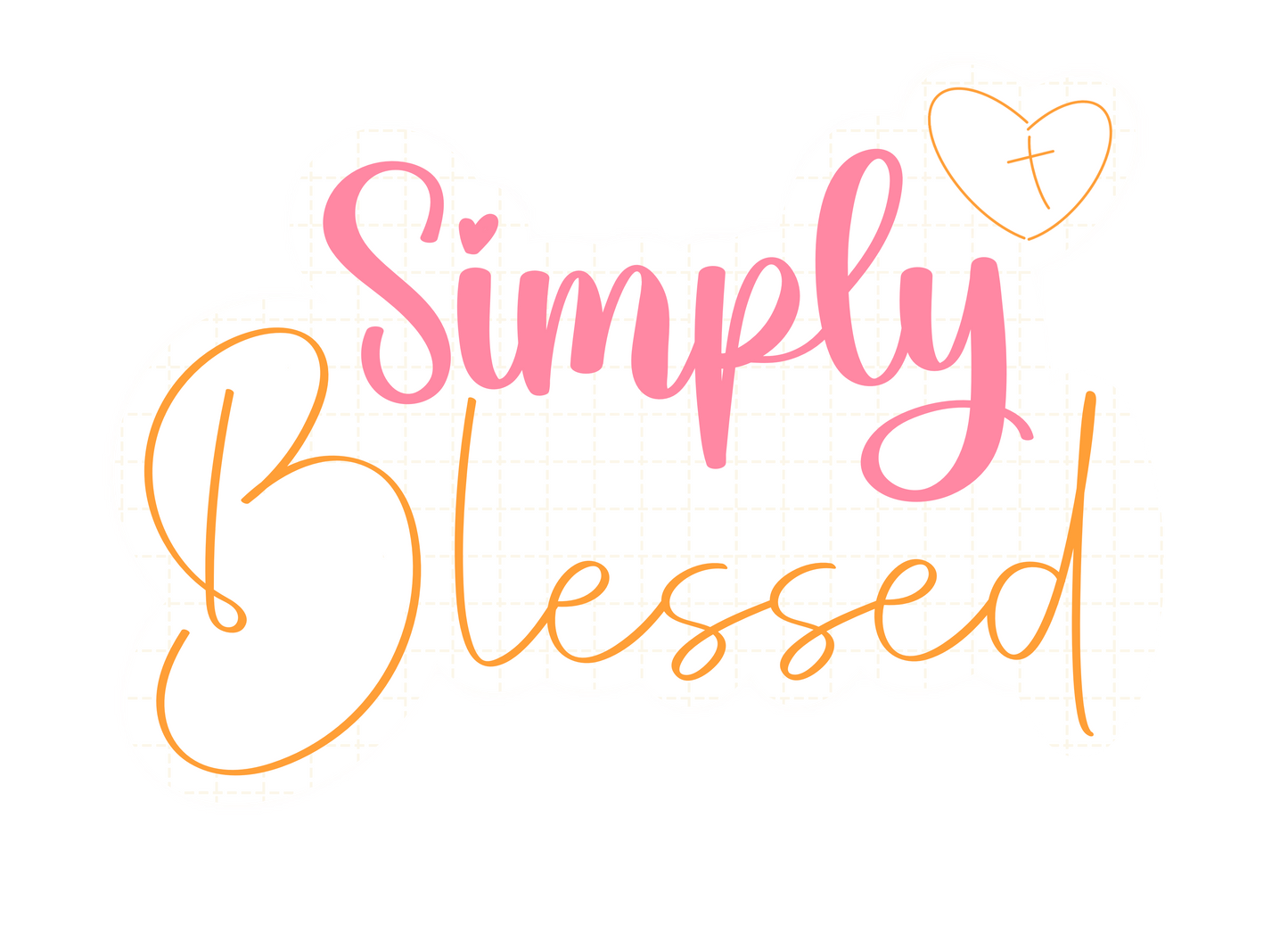 Sticker: “Simply Blessed”